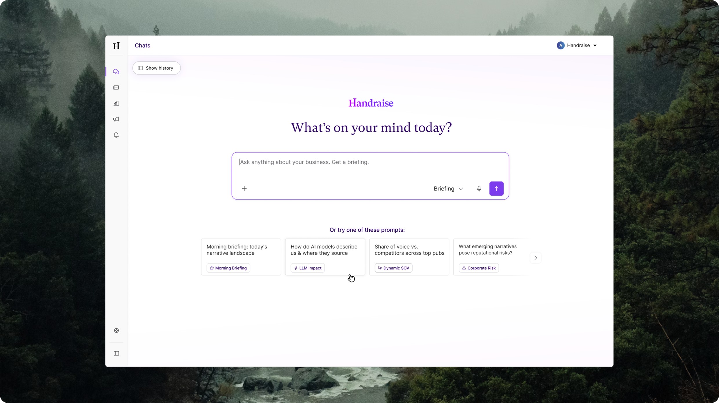 Handraise product tour preview